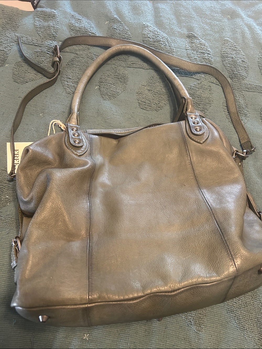 Free People Emerson Tote in Secret Sage - Picture 3 of 3